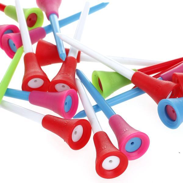 100pcs 3 3/8 Inch  Large Rubber Cushion Top Plastic Golf Tee Tees Bulk