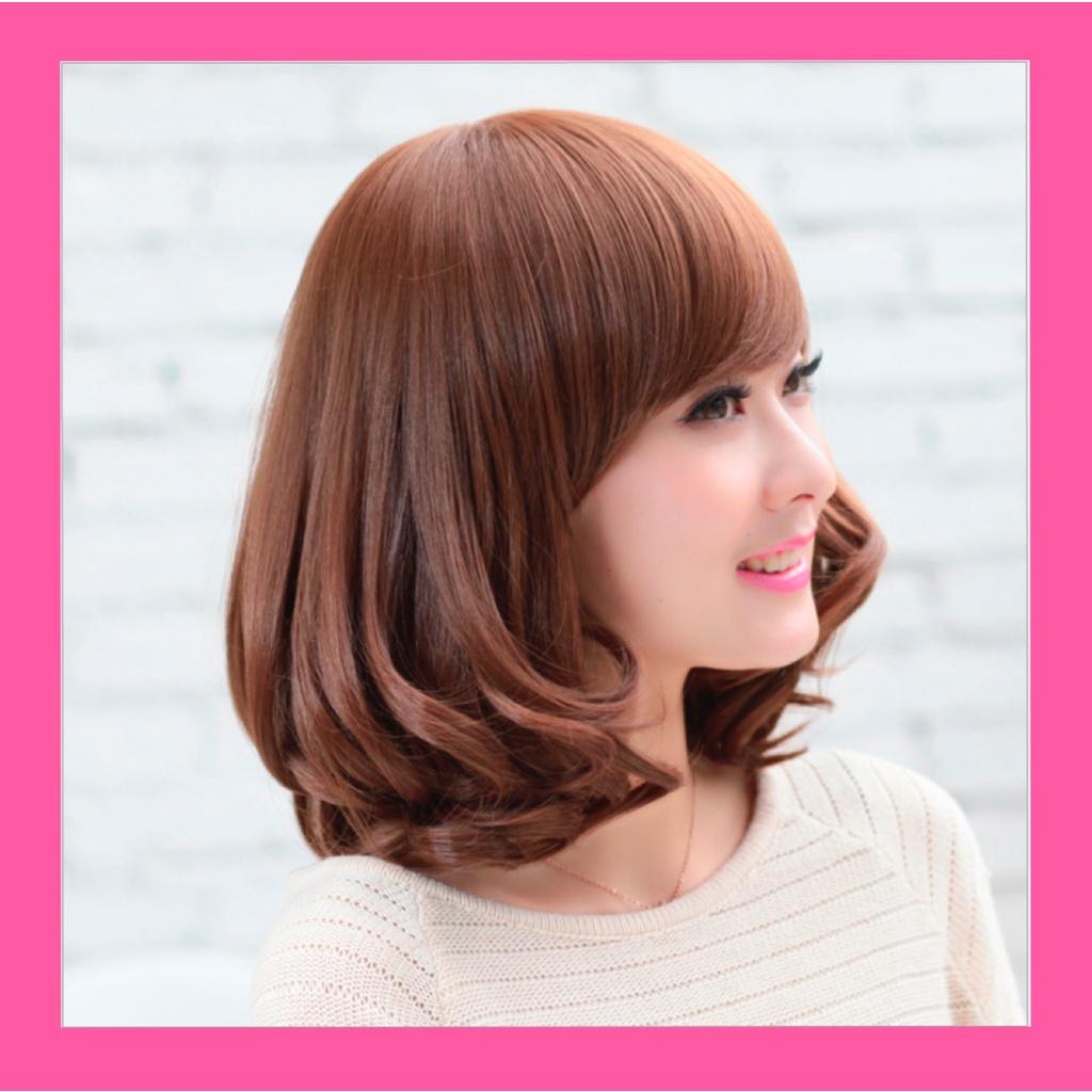 ️ Tóc giả nữ nguyên đầu xoăn cúp cao cấp, Tóc giả đẹp cả đầu - TG673