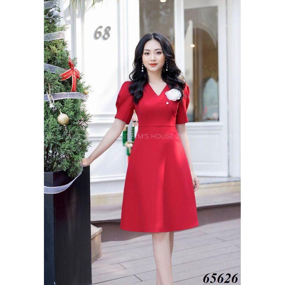 Váy xòe tay con đính bông nhẹ nhàng - thanh lịch cho chị em / Có size XXL