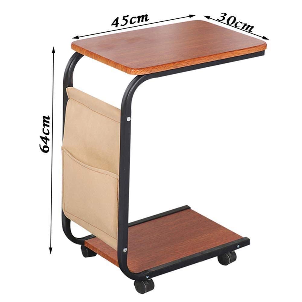 Bàn Làm Việc Đọc Tạp Chí Chữ U Có Bánh Xe C-Table Wheel Wood