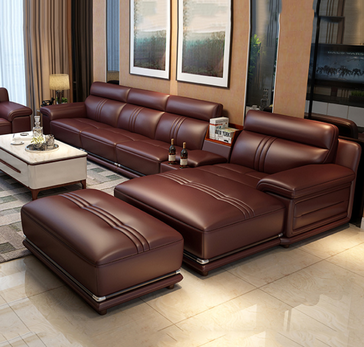 Sofa da góc L cao cấp Juno Sofa HDCT-05