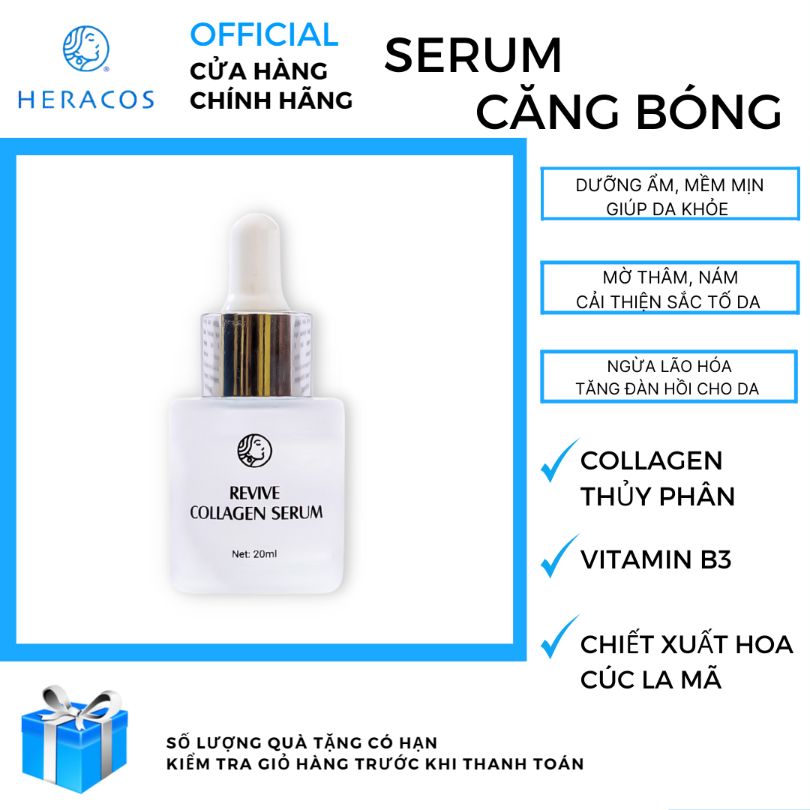 Serum Trắng Da Mờ Nám, Serum Căng Bóng Da Heracos