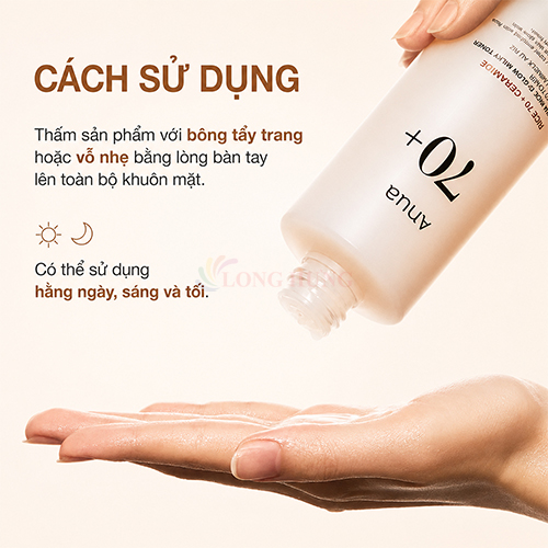 Nước hoa hồng dưỡng sáng Anua Rice 70 Glow Milky Toner (250ml) - Hàng chính hãng