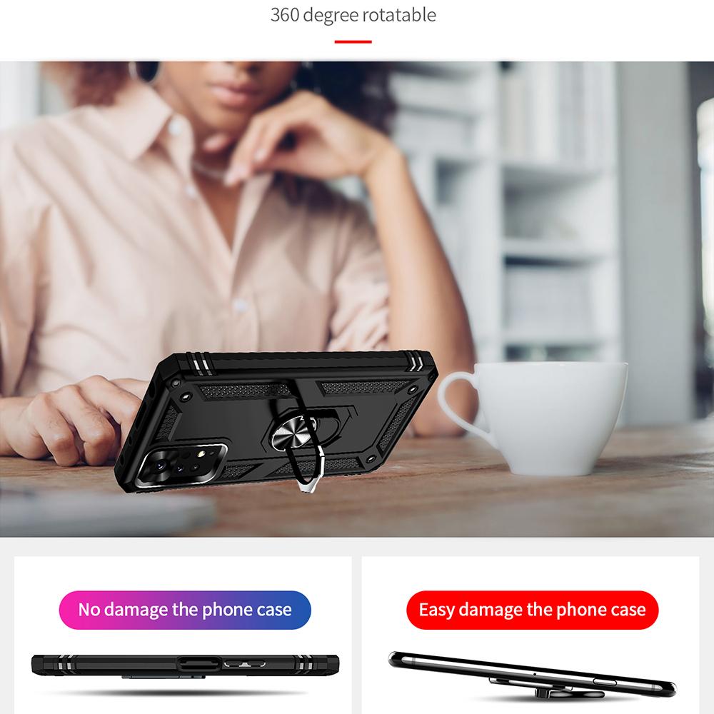 Ốp lưng cho Xiaomi Redmi Note 11 11E Pro 4G 5G chống sốc 2 lớp kèm nhẫn iring làm giá đỡ