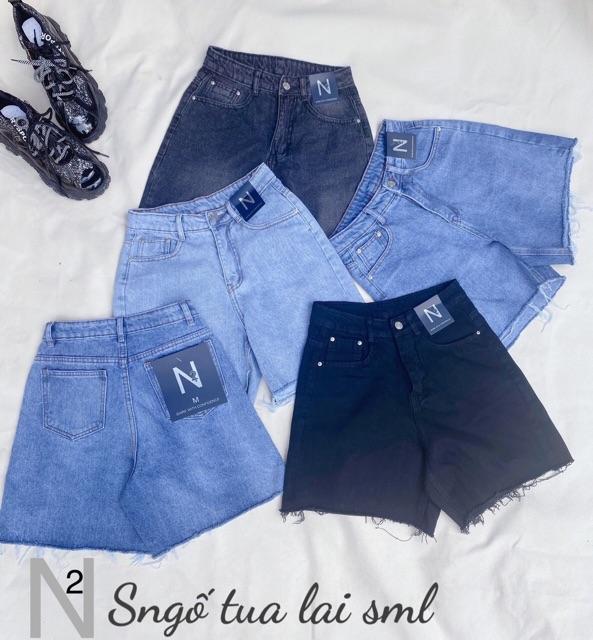 QUẦN SHORT JEANS ỐNG RỘNG TẶNG KÈM DÂY LƯNG XỊN- ảnh thật tự chụp