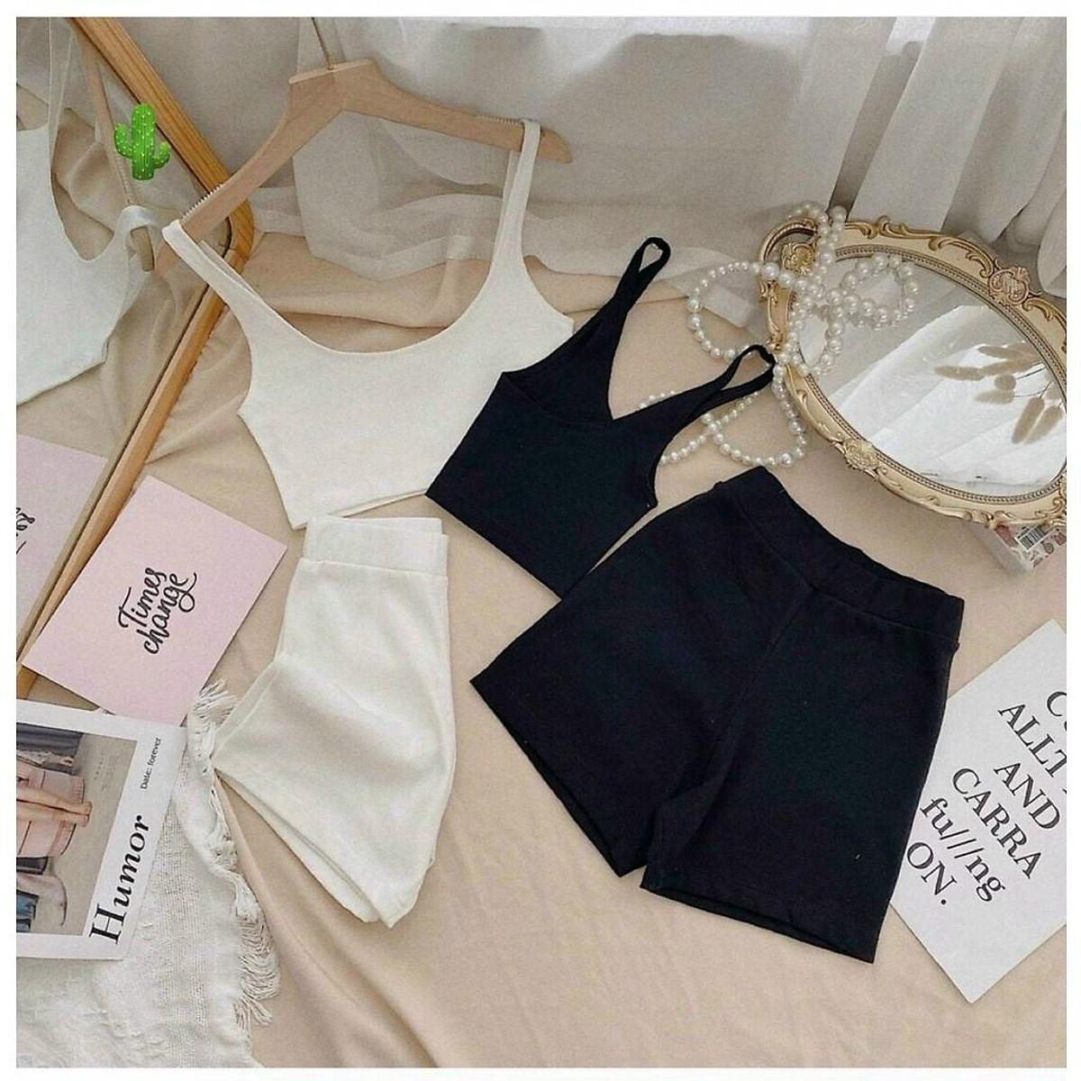 Đồ bộ nữ - set áo + quần lưng cao xịn xò