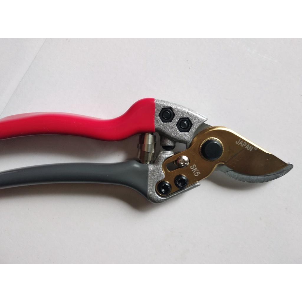 Kéo cắt cành l lưỡi thép SK-5 lươi vàng