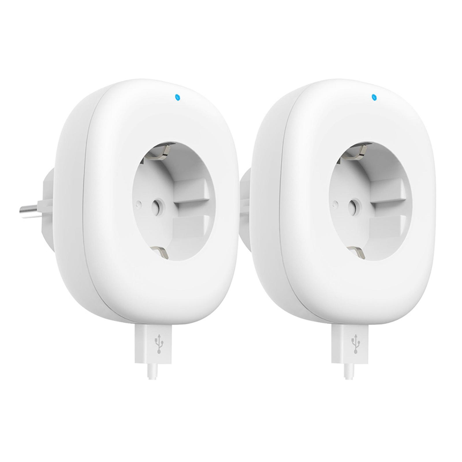 Wifi Smart Socket Plug with Big On/Off Switch Button + USB Port, Smart Alexa Outlet Support APP Remote Control Timing Function Voice Control for Amazon Alexa for Google Home IFTTT No Hub Required 10A-2200W