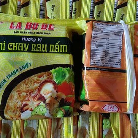 Mì chay rau nấm 63g thùng 30 gói