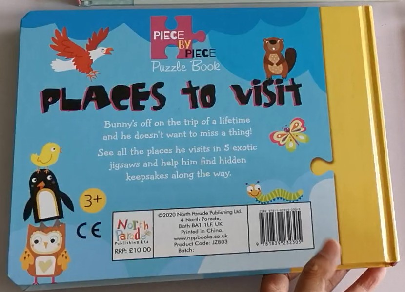 Sách xếp hình tương tác: Thế giới xung quanh- Places to visit (Jigsaw book)