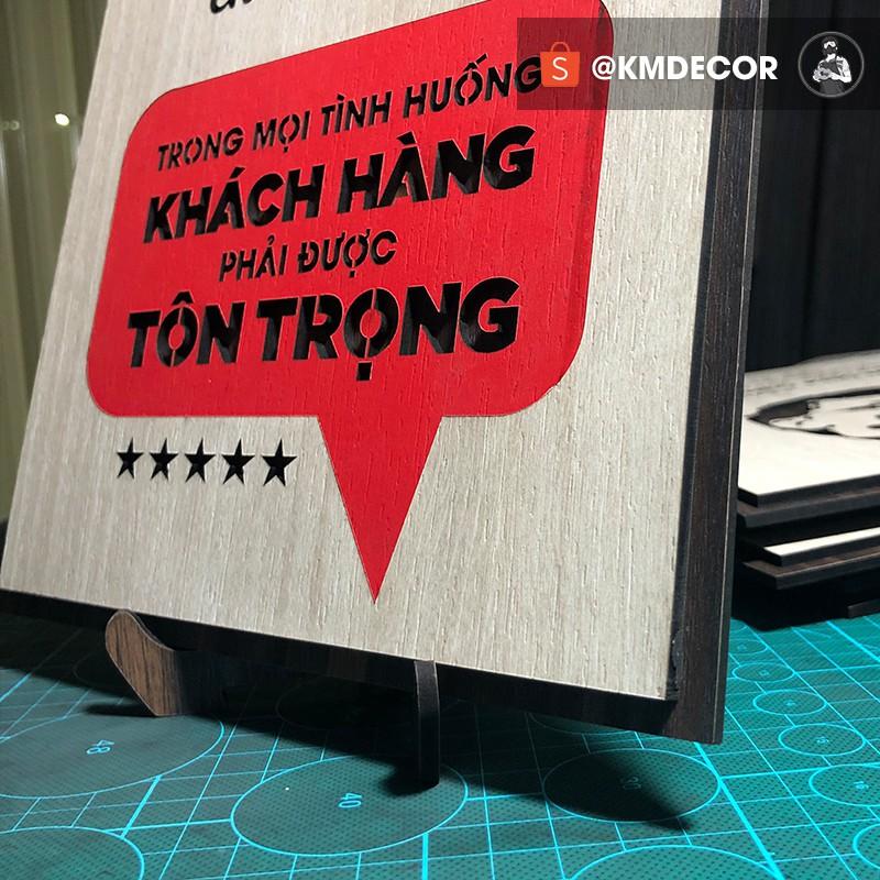 Tranh tạo động lực TBIG - Khách hàng là người trả lương cho chúng ta trong mọi tình huống khách hàng phải được tôn trọng