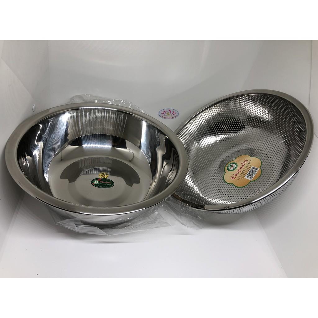 Bộ thau rổ inox 304 cao cấp loại 1 bóng sáng hợp vệ sinh Thành Phát sản xuất tại Việt Nam xuất khẩu Hàn Quốc