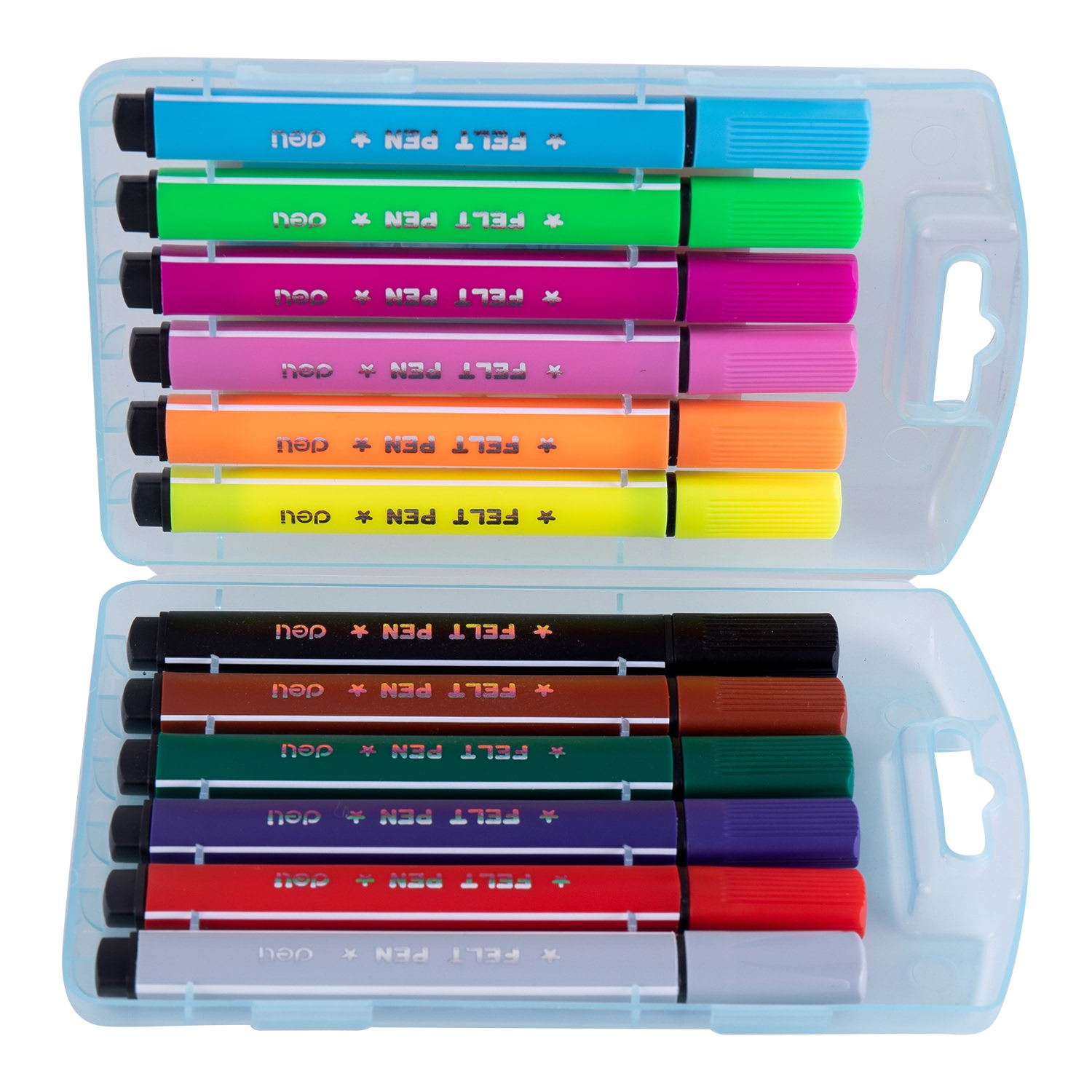 Bút màu nước ( Hộp nhựa ) Deli - 12 màu/18 màu - 1 hộp - E7062/E7063