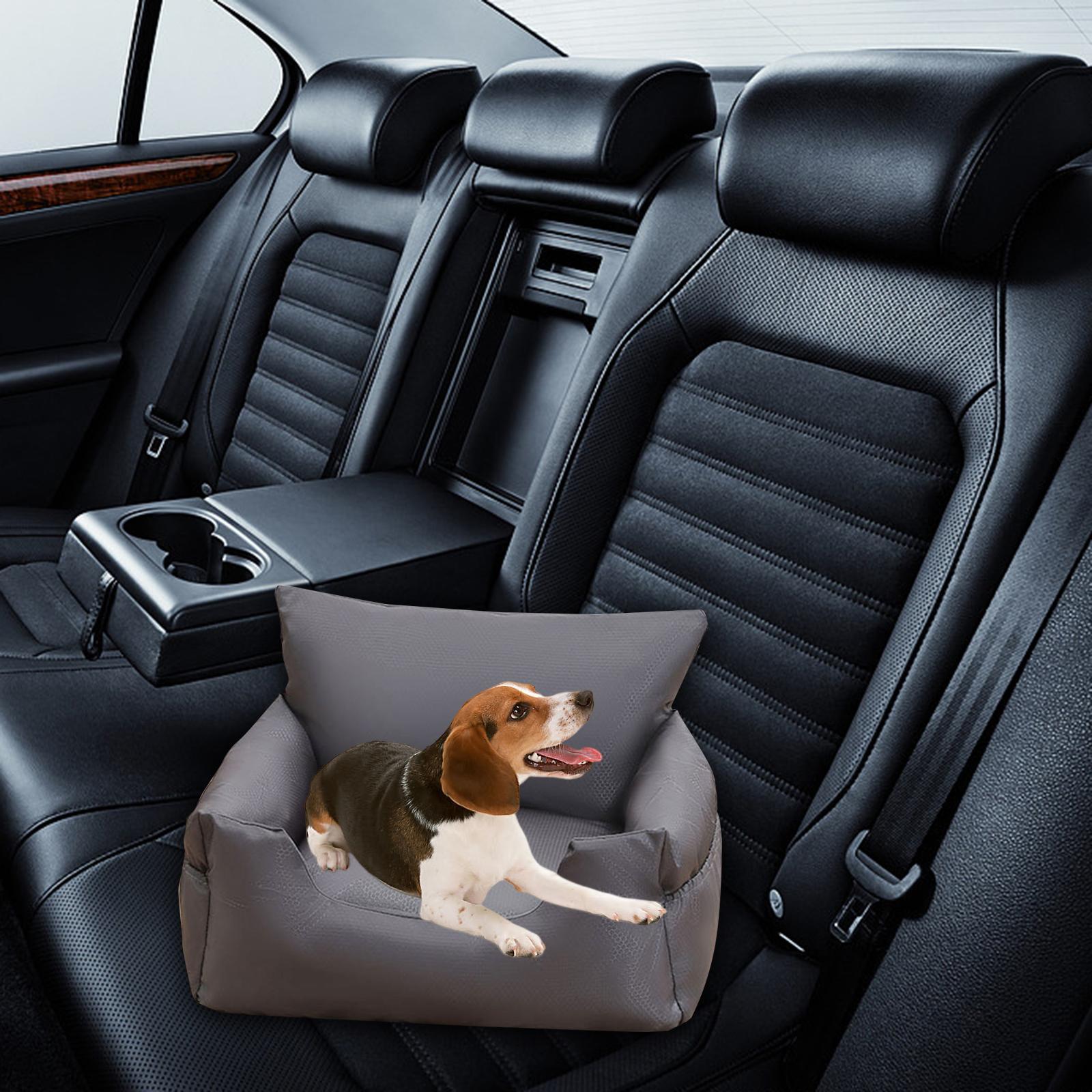Car Pet Dog Bed Small Dogs Seat Adjustable Buckle Pet Carrier Multifunctional Comfortable Sleeping Surface Detachable Scratch Resistant