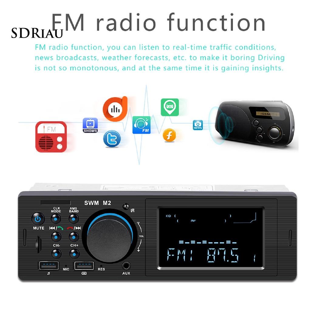 *QCDZ* Car Bluetooth V4.0 AUX USB TF FM Hands-free Call Fast Charging MP3 Player