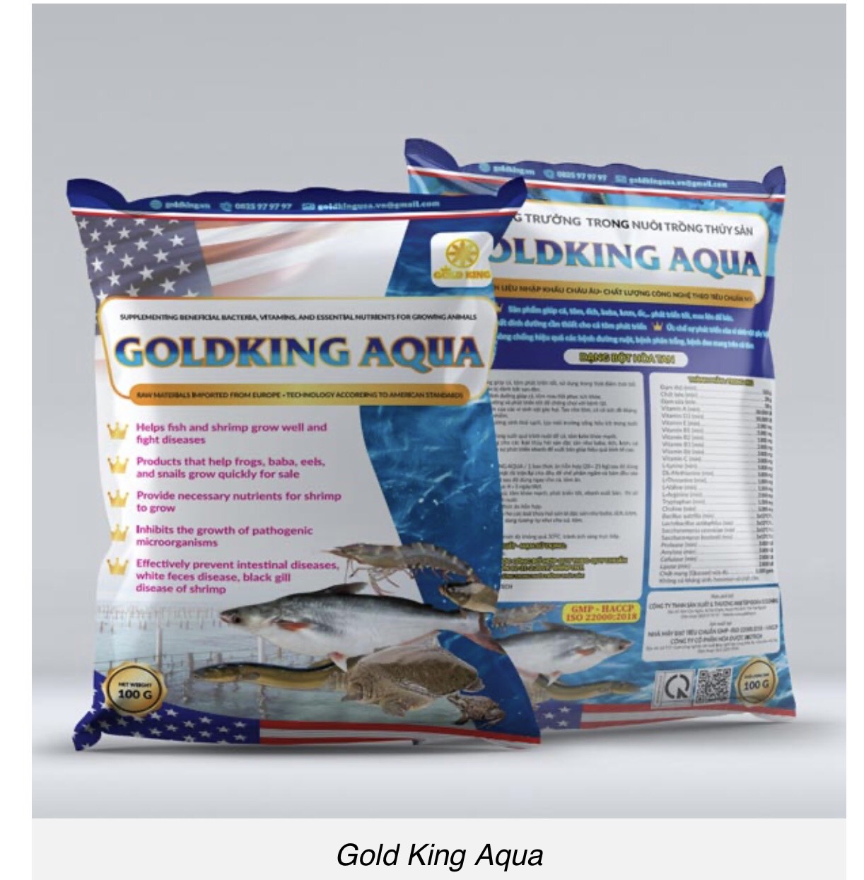 GOLDKING AQUA Tăng Trưởng Cá, Tôm  Phát Triển Tốt chống chọi với bệnh tật