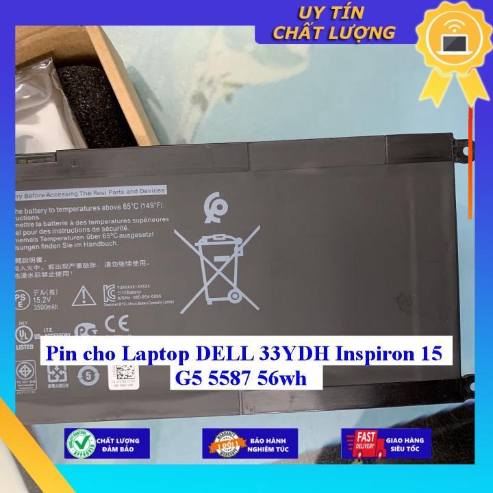 Pin cho Laptop DELL 33YDH Inspiron 15 G5 5587 56wh - Hàng Nhập Khẩu New Seal