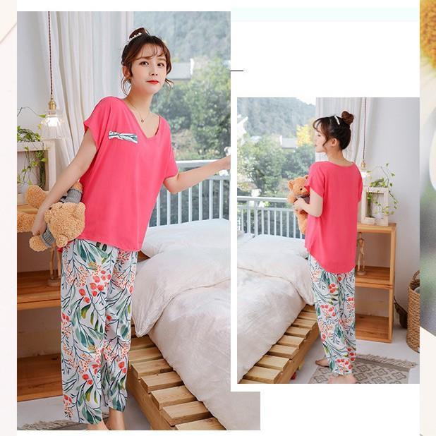 Đồ bộ nữ đẹp phong cách Hàn – đồ mặc nhà siêu xinh, bộ đồ ngủ thoải mái B52