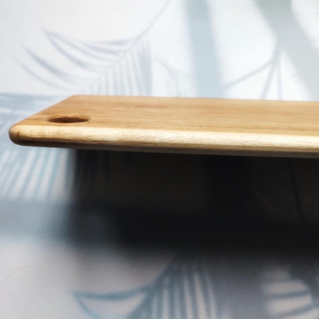 Thớt Gỗ Keo Tự Nhiên Hình Chữ Nhật Dài Cỡ 40x19 cm Thái Thịt, Rau Quả, Phụ Kiện Nhà Bếp An Toàn