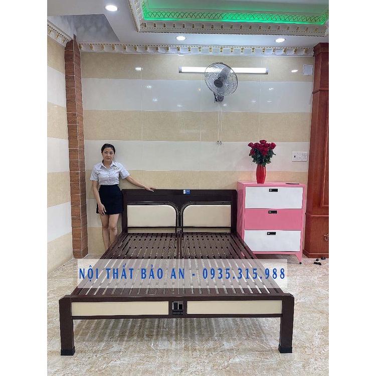 GIƯỜNG SẮT HỘP VUÔNG CHẮC CHẮN ĐỦ SIZE 1M6X2M