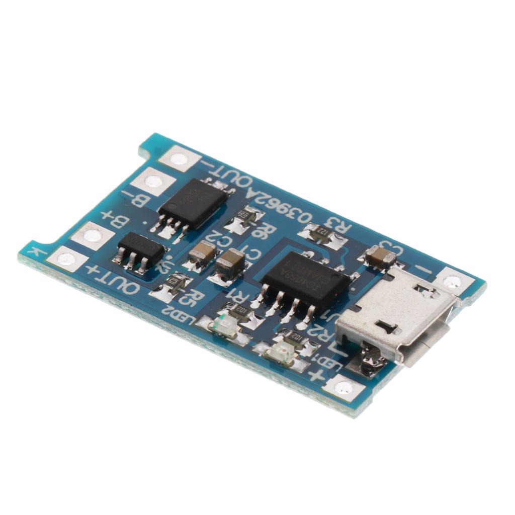 USB 1A Li-ion Lithium Battery Charger Protection Module Li-ion 18650 - Pack of 2