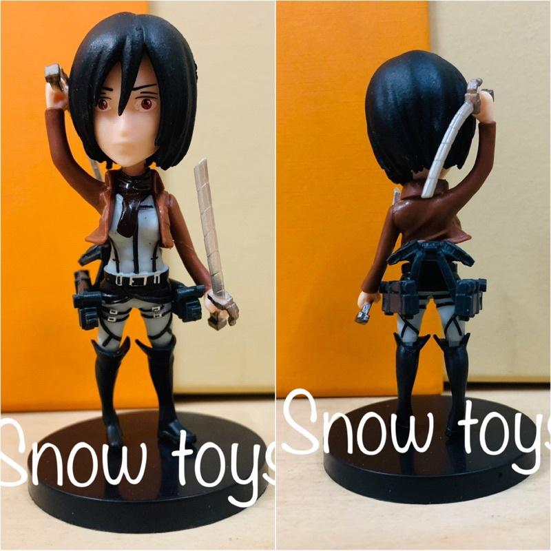 Mô hình Attack On Titan - AOT - Đại chiến Titan - 6 nhân vật Eren Mikasa Armin Hange Sasha Levi - Cao 9~10cm