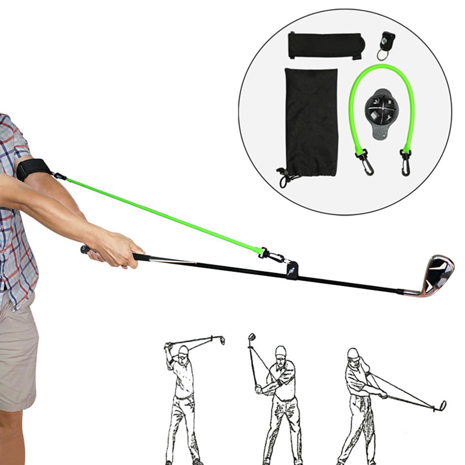 Golf Swing Trainer Training Aid Posture Elastic Resistance Rope for Indoor Outdoor