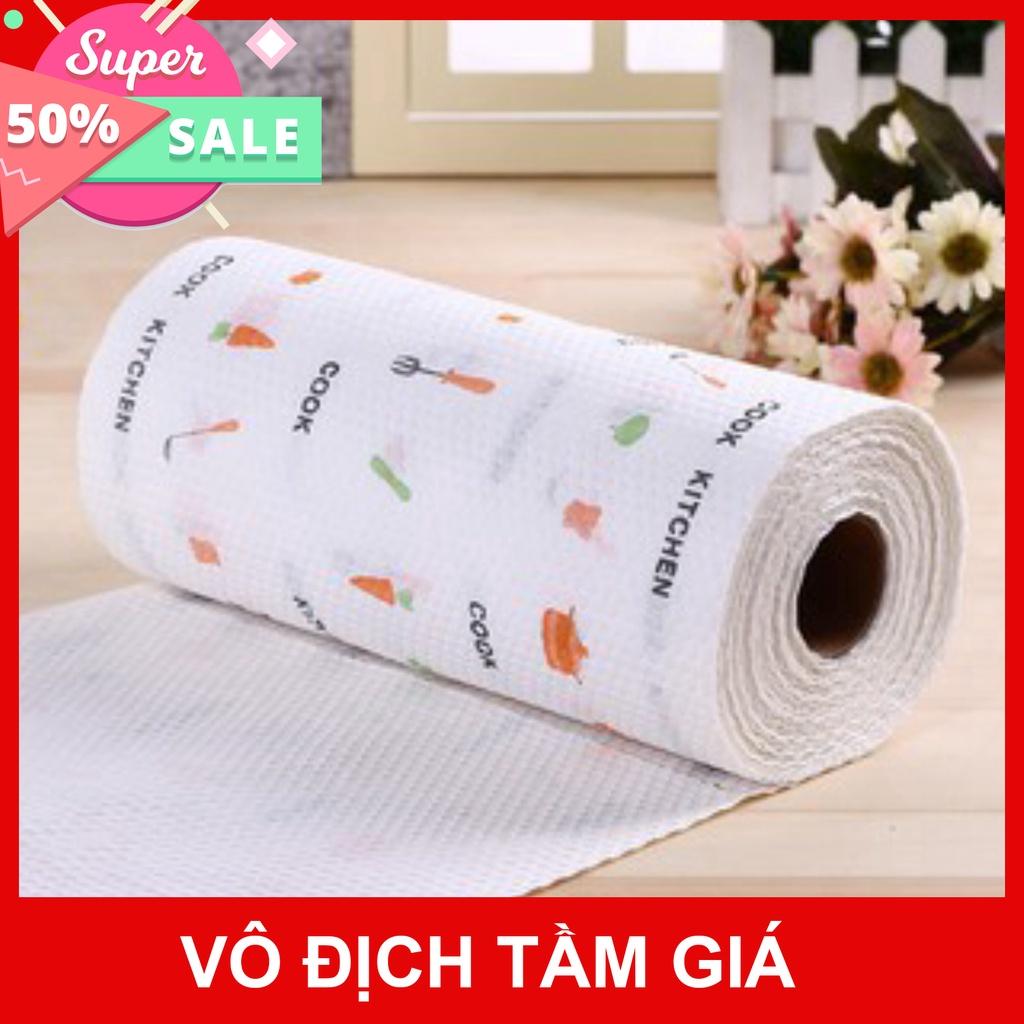 Giấy Lau Đa Năng - Khăn Lau Bếp, Lau Tay 220 Tờ 1 Cuộn Có Thể Giặt Được