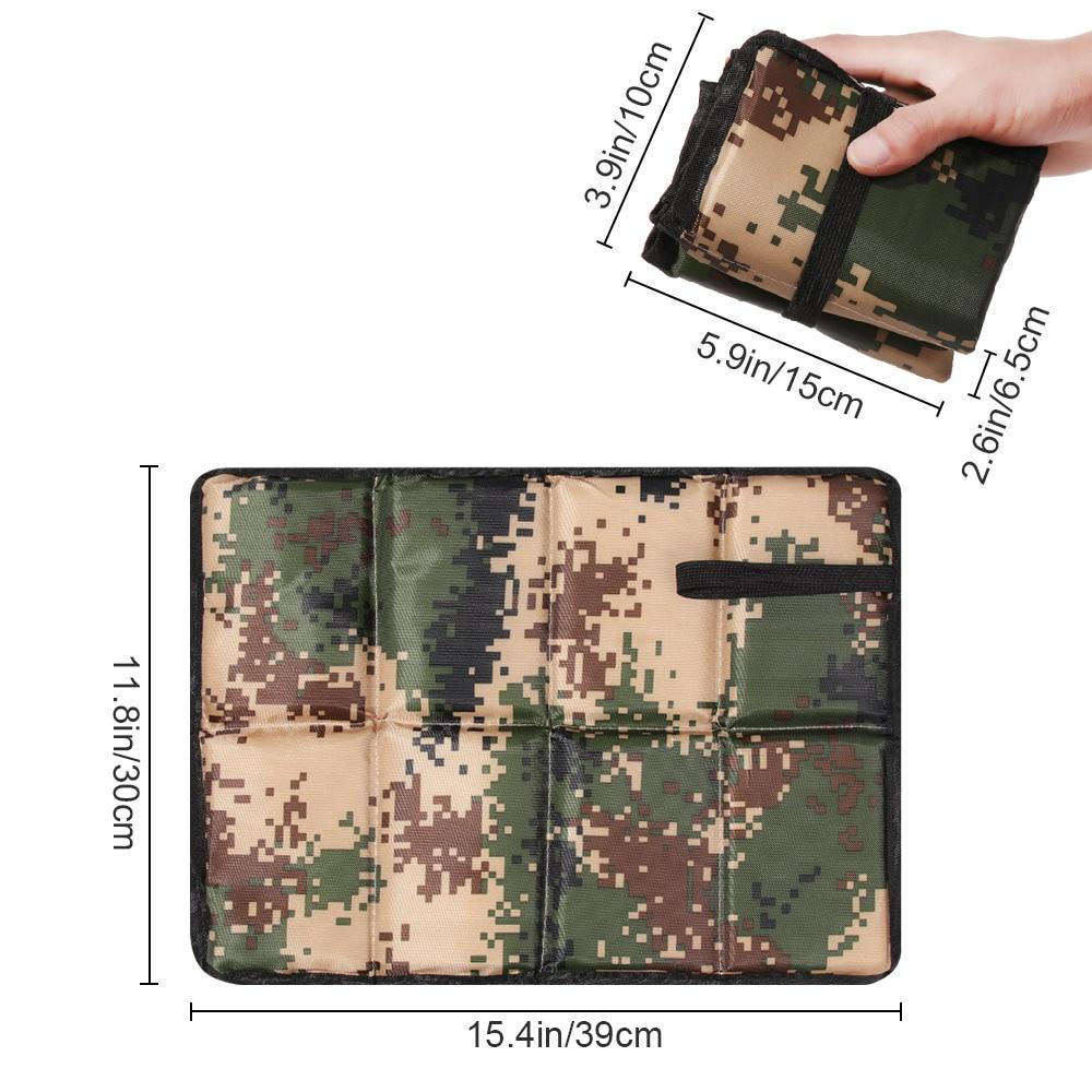 Waterproof Oxford Cloth Portable Folding Camping Mat Foam Sitting Pad Beach Mat Prevent Dirty Hiking Small Picnic Seat Outdoor