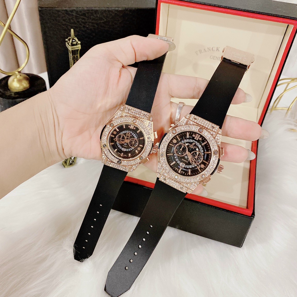 [Hublot đôi - nam nữ] Đồng hồ Hublot nam nữ - đồng hồ cặp đôi hàng đẹp - Cung Cấp Bởi AmandaC Life