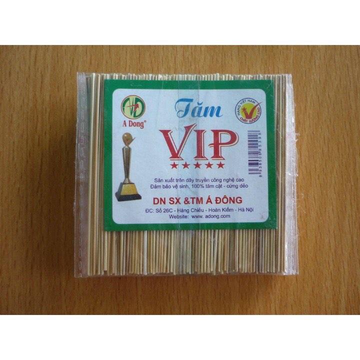 Tăm xỉa răng tre Vip Á Đông, vỉ 6 gói to gồm 30 gói nhỏ