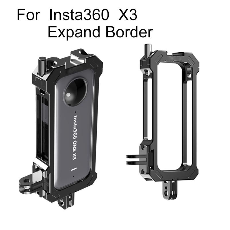 Cho Insta360 X3 Khung Hợp Kim Nhôm Camera Thể Thao Mở Rộng Phụ Kiện Khung Bảo Vệ Cho Insta360 Một X3