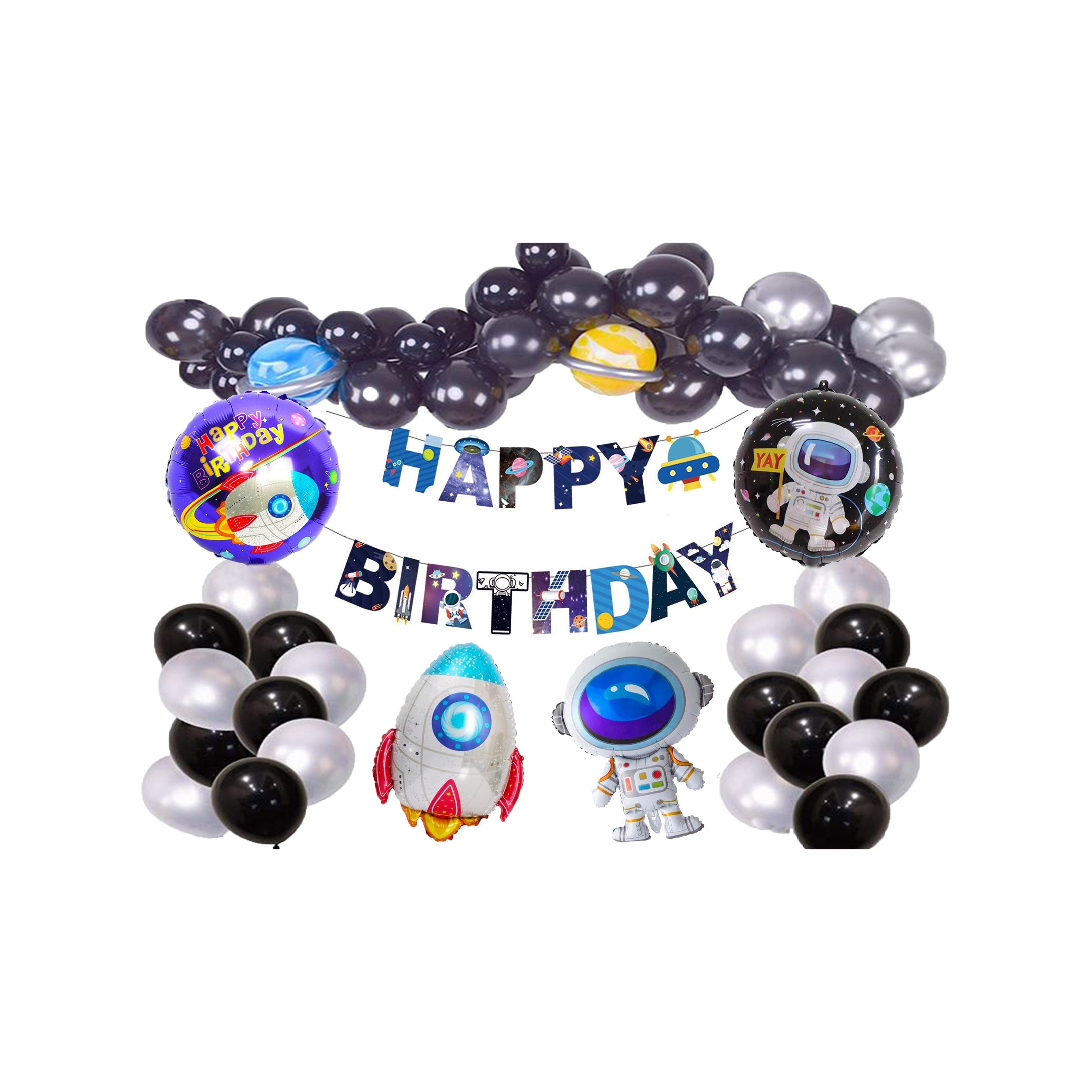 Set bóng phi hành gia GALAXY DIY KIT - xanh đen