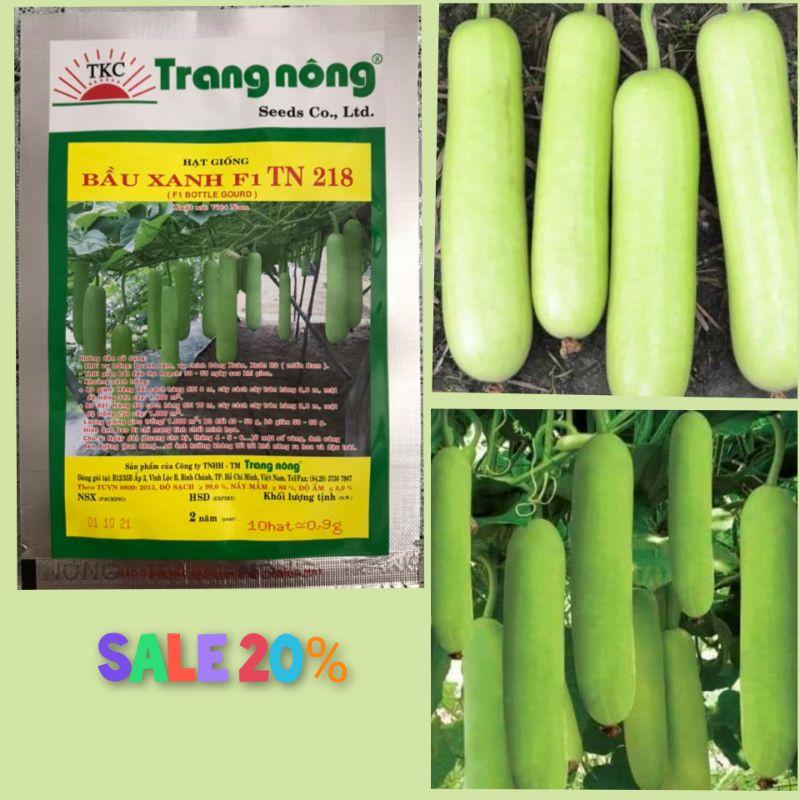 Hạt giống bầu xanh TN218 Trang Nông