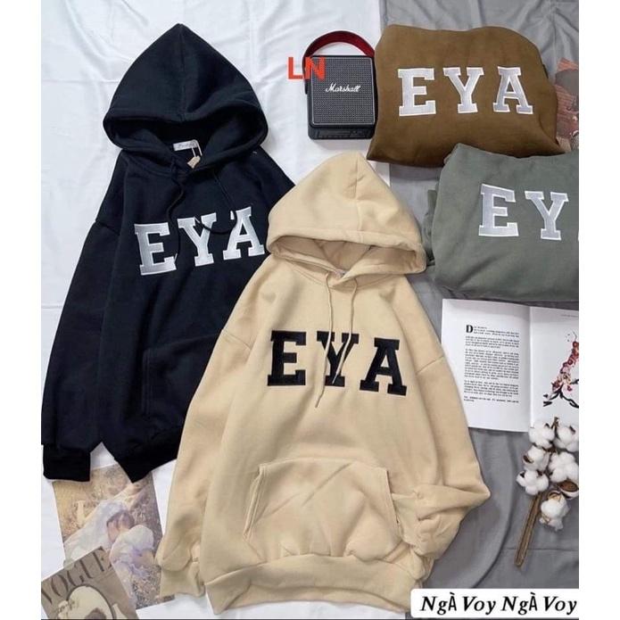 Áo hoodie chữ EYA DA6