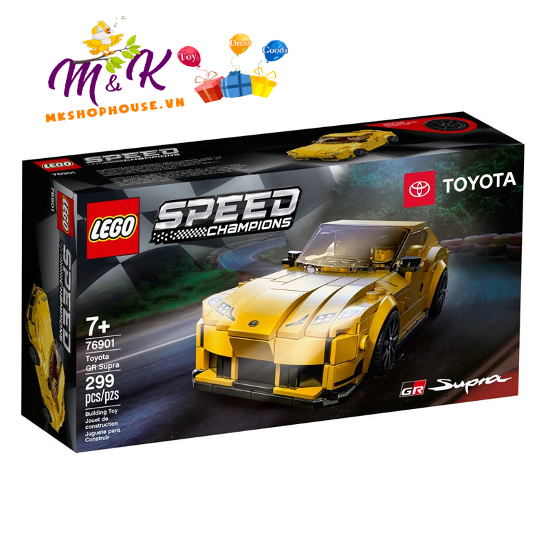 Đồ Chơi LEGO Speed Champions Siêu Xe Toyota Gr Supra 76901 Cho Bé Trên 7 Tuổi