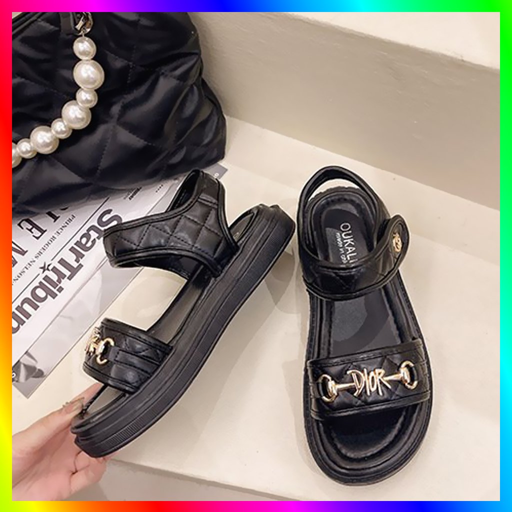 Sandal quai ngang nữ cực êm chân