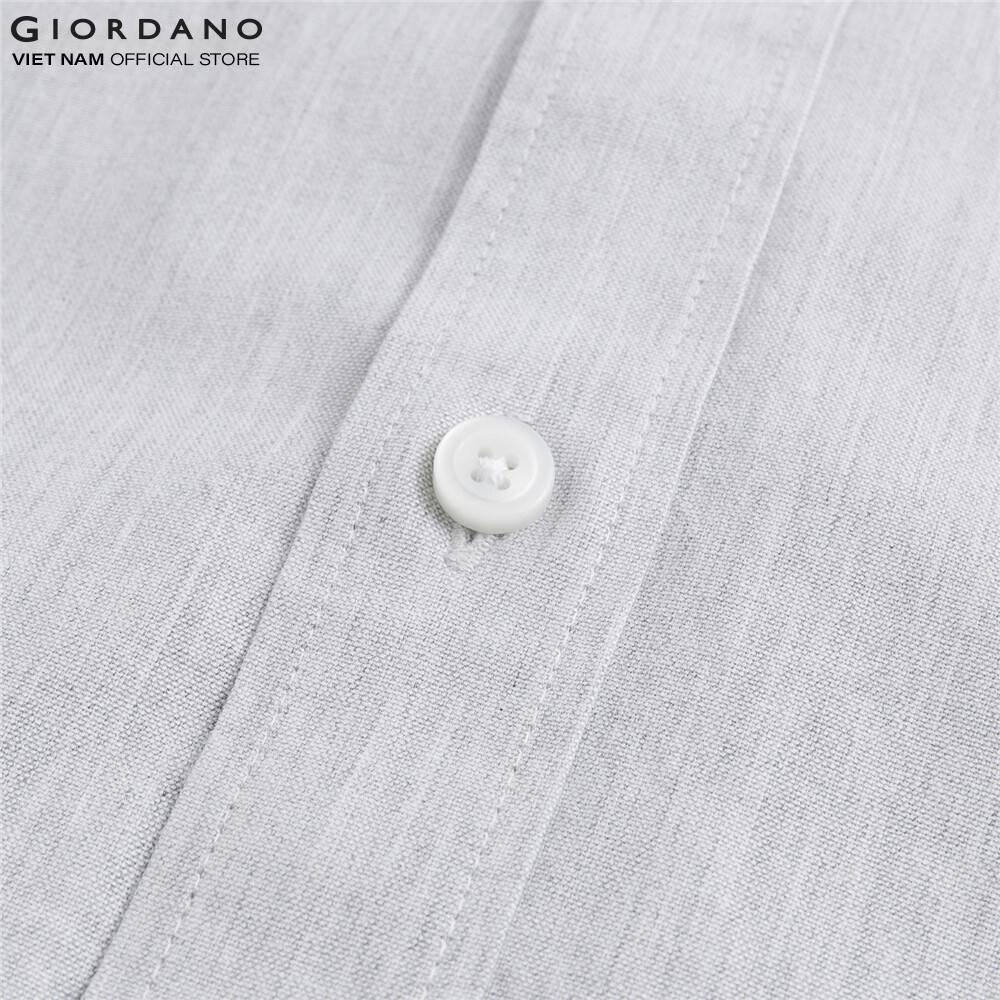 Áo Sơ Mi Oxford Nam Dài Tay Logo Classics Giordano Classic Shirt 01040043