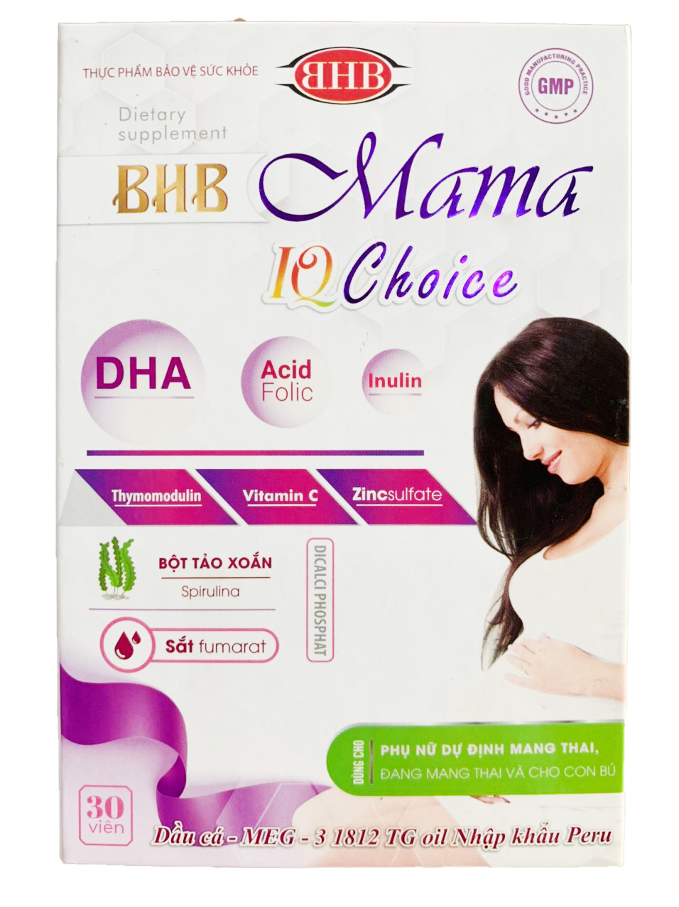 (Hộp 30 viên) BHB MAMA IQ CHOICE- Bổ sung Vitamin và khoáng chất, tăng cường sức đề kháng cho phụ nữ mang thai
