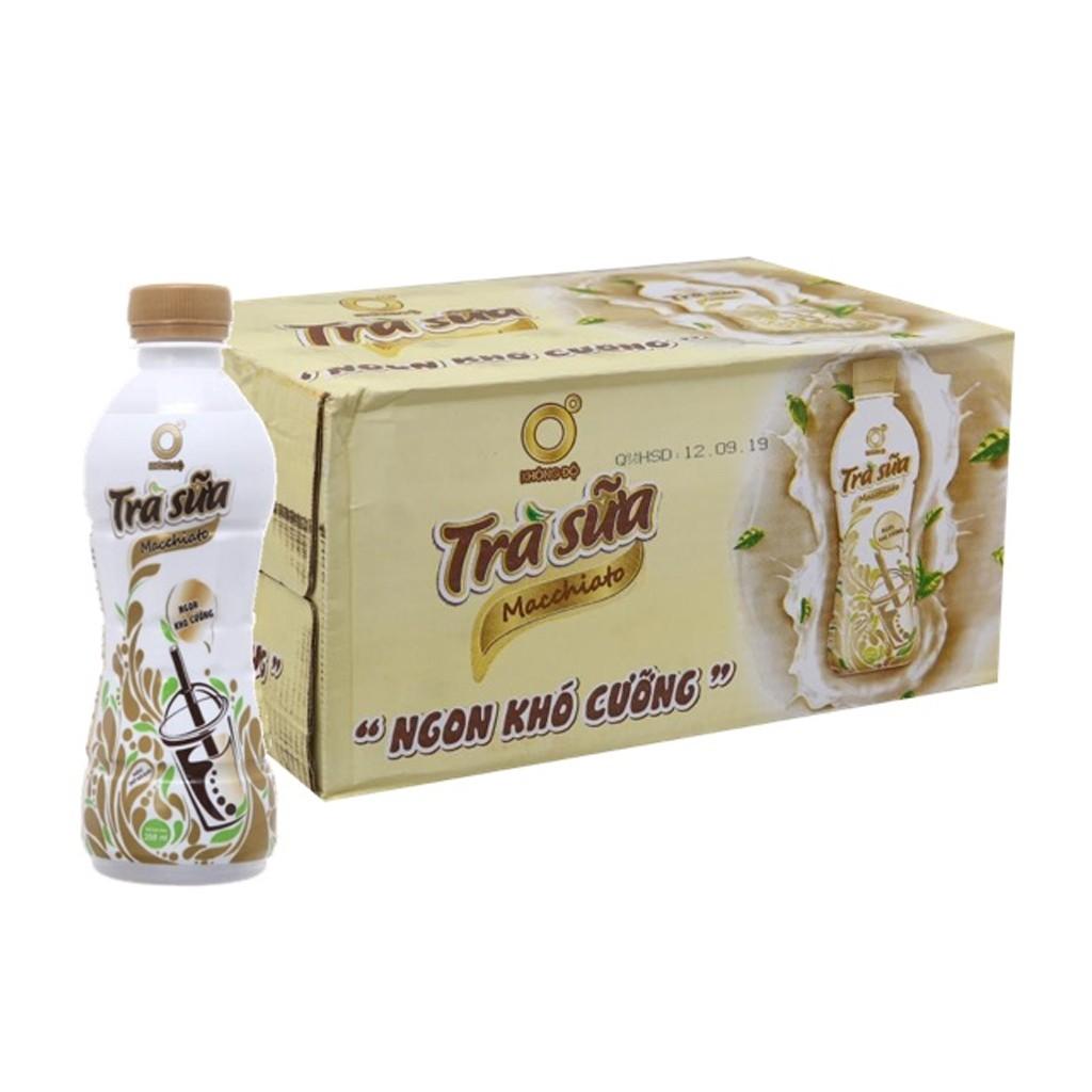 Thùng 24 chai trà sữa Macchiato Không Độ 268ml