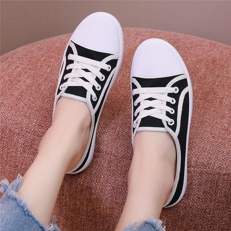 Giày Lười Canvas Thời Trang Mới Cho Nữ
