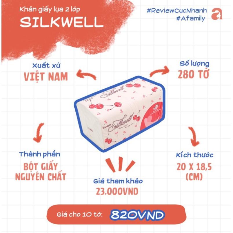 SIÊU RẺ - KHĂN GIẤY RÚT SILKWELL 280 TỜ