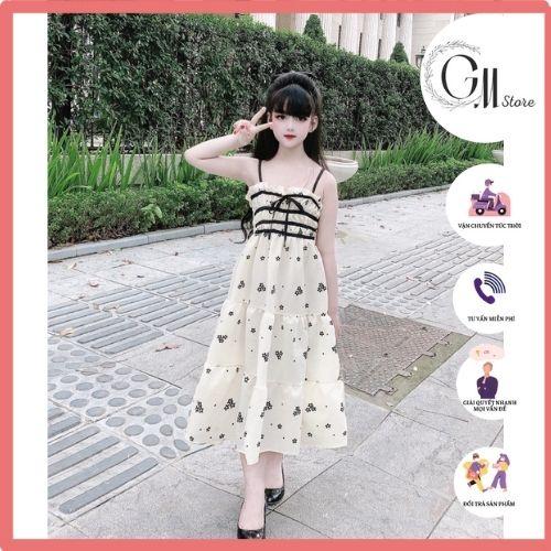Váy bé gái tiểu thư, sang chảnh, du lịch, dạo phố