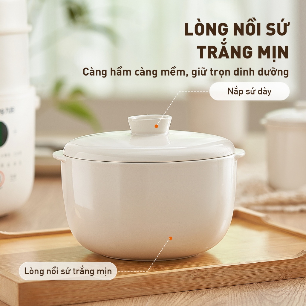 Nồi nấu chậm Joyoung JSC-187 - Dung tích 1.8L, Công suất 300W - HÀNG CHÍNH HÃNG