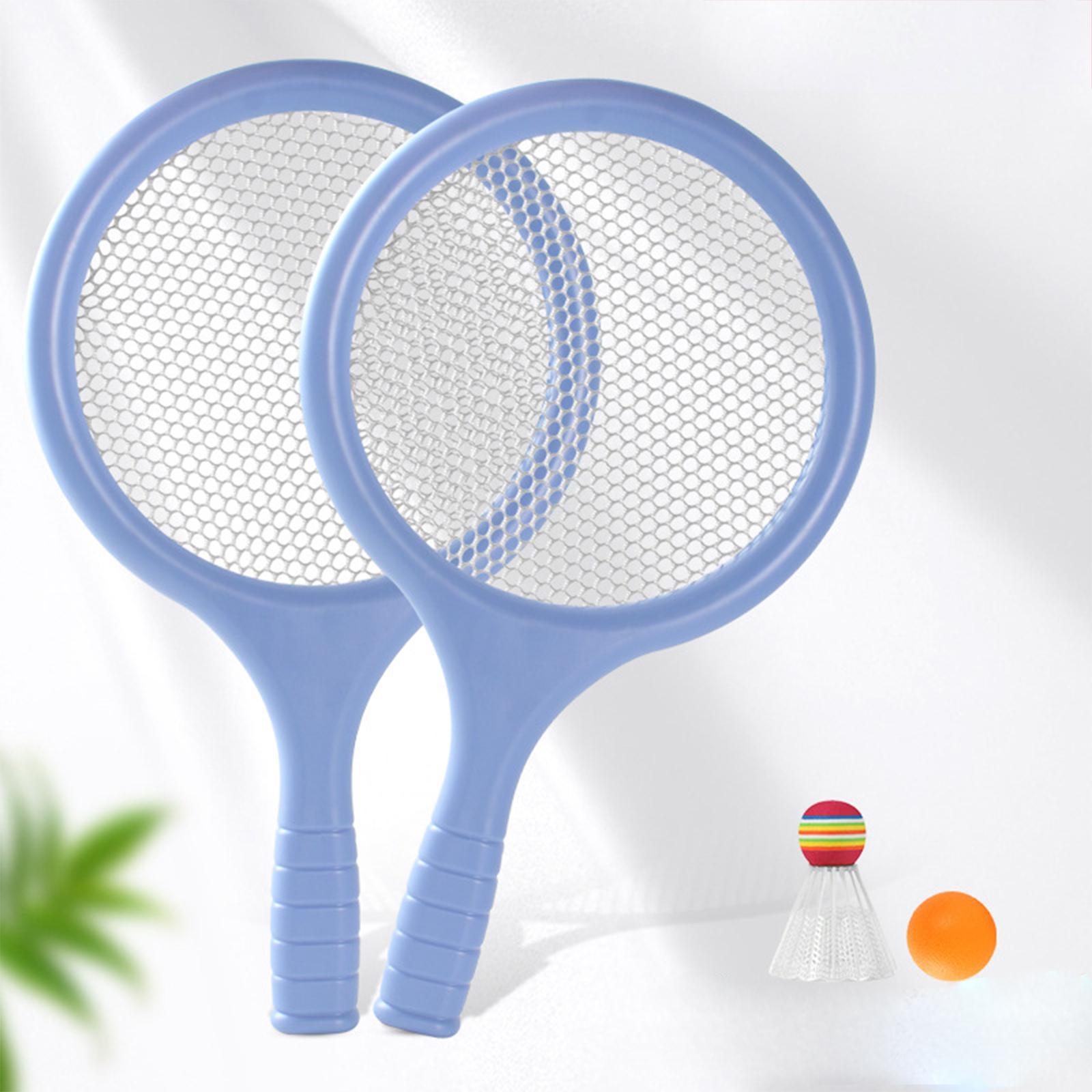 Kids Badminton Tennis Set Badminton Racket with Ball and Badminton Shuttlecock, Double Sports Durable Tennis Racquets Set for Boys, Girls