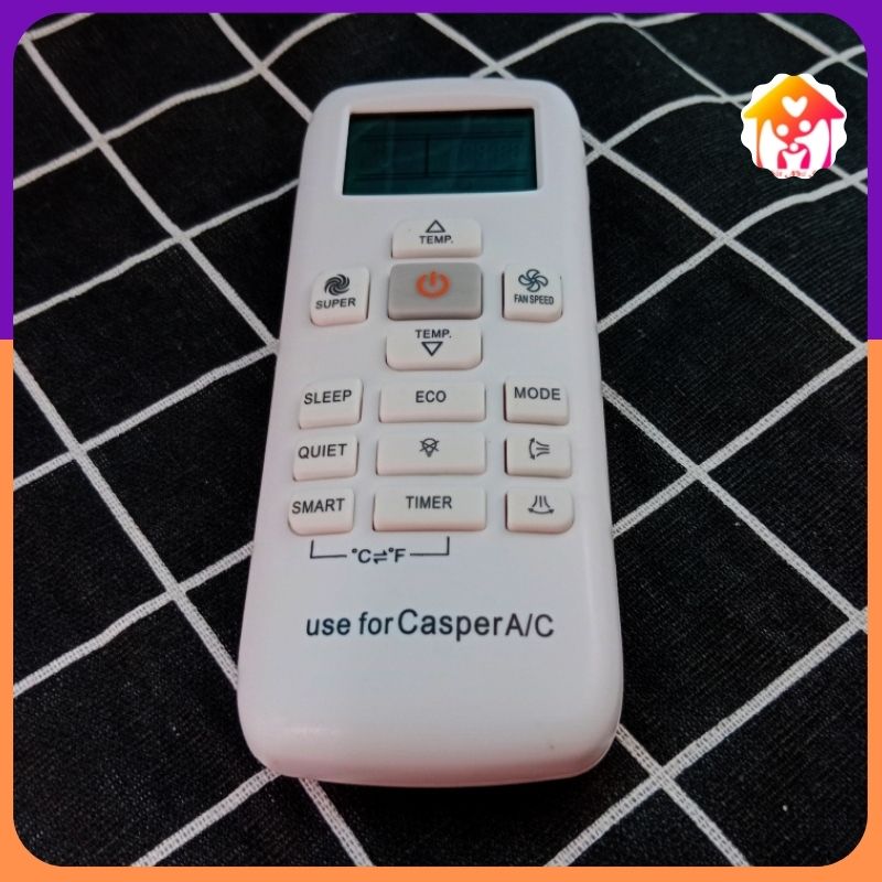 Điều Khiển Điều Hòa Casper Nút Cam-Remote Máy Lạnh Casper