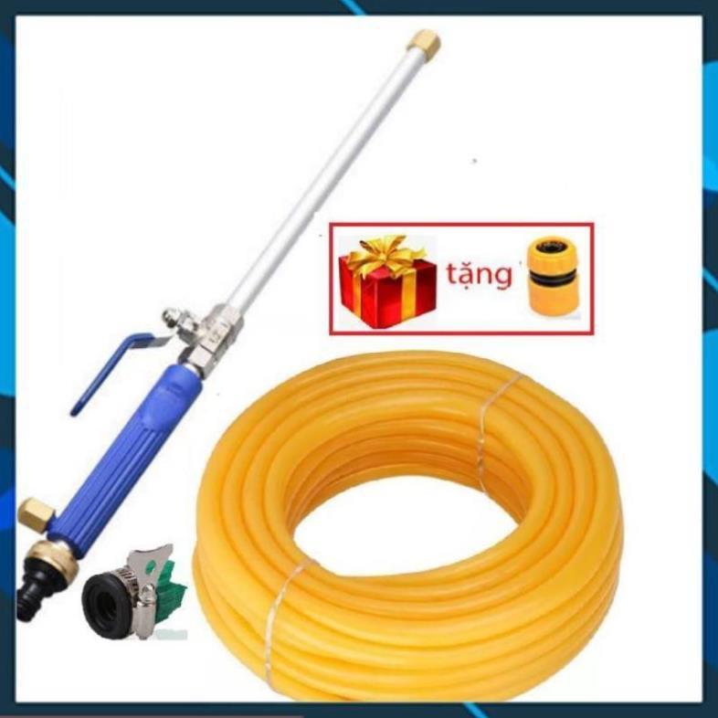 ️ Bộ Dây và Vòi Phun Xịt Nước Rửa Xe,Tưới Cây Loại 20m 657498