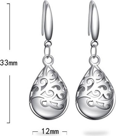 Bộ trang sức Dây chuyền Bông tai hình giọt nước BHB42