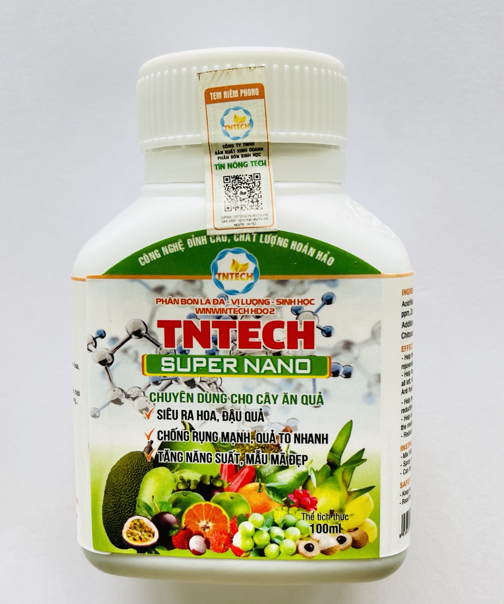 Phân bón vi lượng TNTECH SUPER N.A.N.O - Dùng cho mọi giai đoạn phát triển của cây trồng
