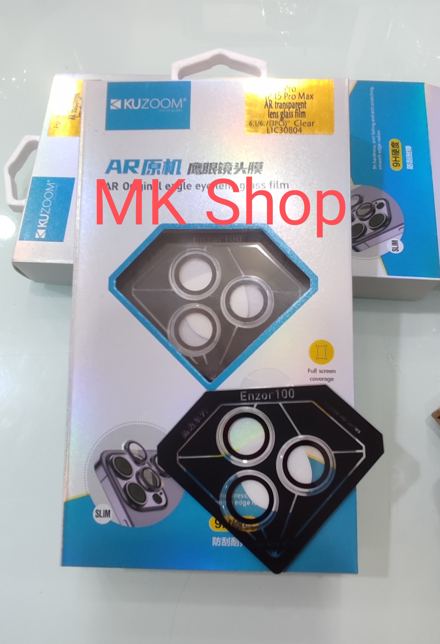 Kính cường lực camera Kuzoom trong suốt  dành cho iphone 15 ProMax/ 15 pro - Hàng Chính Hãng